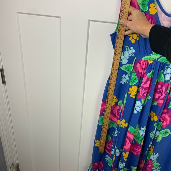 Matilda Jane MEDIUM Maxi Dress Tropical Floral Pockets Vacation Cruise - Picture 6 of 11